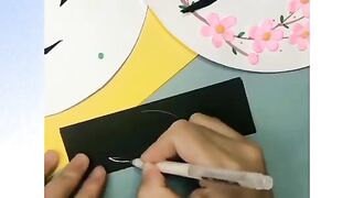DIY PAPER FRAME,Simple Birds Wall Hanging Using Cardboard How to make wall hanging