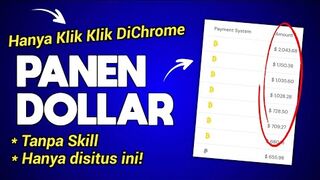 KERJA ONLINE DIBAYAR PER HARI, Hanya KLIK Hitungan Detik Dibayar - Cara Dapat Uang Dari Internet.