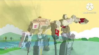 Transformers Stop Motion Battle Battle Core Optimus Prime Vs Megatron