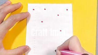 Take three steps and use paper towels to make decompressed candies #craft #viral #art #shorts