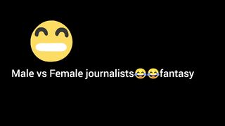 Funny journalist horses