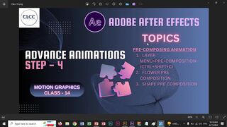 14- AE Advance Animation Step 4 | Live Class TLCC
