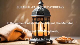 SURAH AL-FAJR (THE DAYBREAK)89