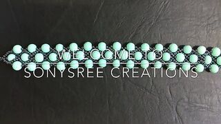 Gorgeous Beaded Bracelet ( Two Needle Method) ????.