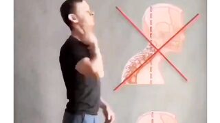 correct slouching posture
