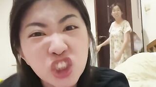 Lucu ???? ketika anak ngikutin mama nya marah