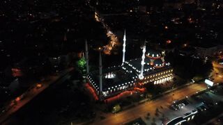 Night View of Mosque Footage No Copyright