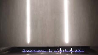Inside the Coolest Modern Apartment with Fireplace & Indoor Garden  Interior Design, Room Tour