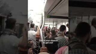 Pro-Palestine protesters take over New York subway