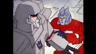 Megatron shoots Orion Pax