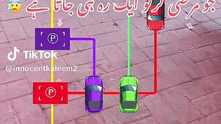 Car and Cars gather in one point from different points