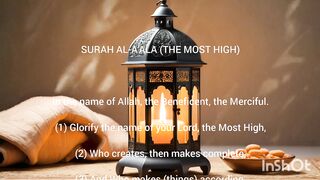 SURAH AL-A’ALA (THE MOST HIGH)87