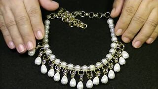Collar de Perlas Elegante y Fácil...Clase #46!!!.