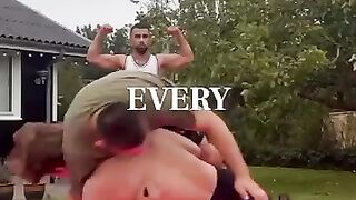 Wrestling and judokas trainig