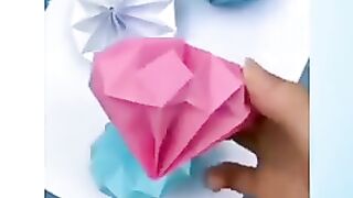 How to Make a Paper Diamond   Simple Way