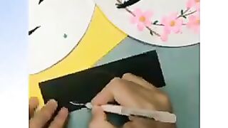 DIY PAPER FRAME,Simple Birds Wall Hanging Using Cardboard  How to make wall hanging