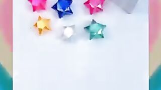 How to make lucky stars Tutorial ⭐️ Easy DIY ⭐️