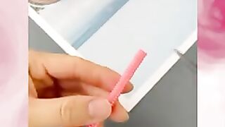 HOW TO MAKE DRINKING STRAW ROSES Straw rose tutorial ribbon rose method 2