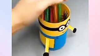 How to Make a Cute Minions Pencil Case,DIY SCHOOL SUPPLIES for Back to School Easy