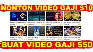 CARA MENGHASILKAN UANG, Cuma NONTON Video Youtube - Cara Dapat Uang Dari Internet.