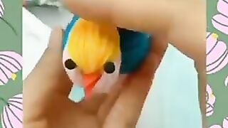 Easy woolen bird craft making Making Wool Birds Woolen Crafts