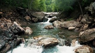 Flowing Water - Relaxing River Sounds - Free Stock Footage No Copyright
