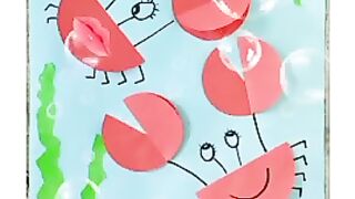 Paper Crafts for Kids Paper Circle Crab