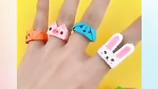 Origami Paper Ring Frog & Pig&Rabbit&Cat&Dog How to make paper ring