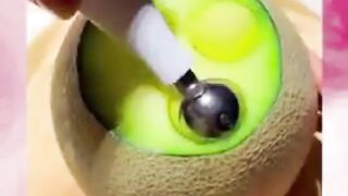 How to make cute Bear???????? from melon????????cake dessert melon bear
