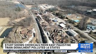 Chemicals from East Palestine train derailment polluted 16 states