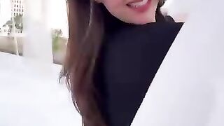Pooja janro beautiful model in black Long skirt fashion western fashion