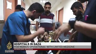 Few hospitals in Gaza remain operational with limited medical supplies