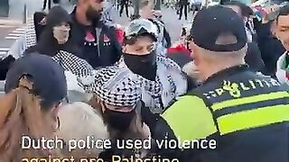 Police disperse pro-Palestine protest against Israel’s Cogat speaking to Dutch parliament