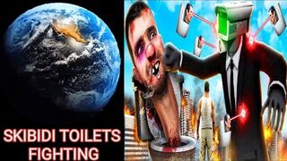 Skibidi Toilets Fight on Google Earth!