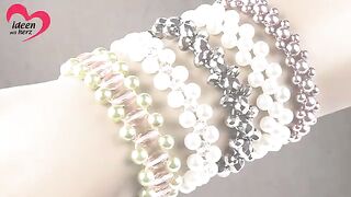 Perlen-Armband - Einfache Fädelanleitung.
