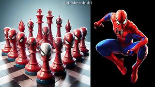 Superheroes but Chess Pieces ♟???? Avengers vs DC - All Marvel Characters