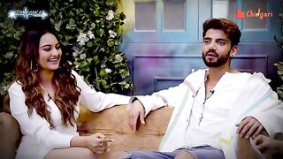 Sonakshi Sinha and Zaheer Iqbal’s first interview together _ Blockbuster _ Dhamaka Records_ Chingari.
