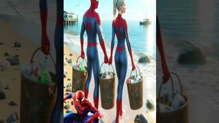Superheroes Clean The Beach ⛱ ???? Avengers vs DC - All Marvel Characters