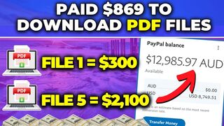 Earn $869 Downloading PDF Files for Free Worldwide ( make money online)