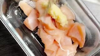 Cooking Chili Chicken - Garlic Potatoes - Korean Salad