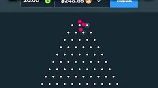 Losing all money in plinko game