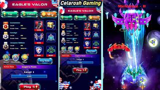 Galaxy Attack  Alien Shooter New Event | Eagle's Valor Level 1to4 Gameplay By Celarosh Gaming