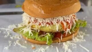Food in Indonesia Burger and Toast 1 Dollar