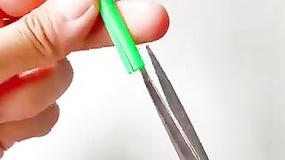 EASY CRAFT IDEAS - School Craft Idea- DIY Craft- School hacks- Origami craft-paper Frog ???????? #shorts 2