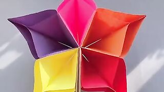EASY CRAFT IDEAS | School Craft Idea/ DIY Craft/ School hacks/ Origami craft/paper gift idea #shorts 35