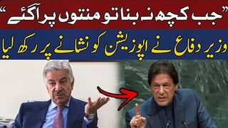 Khawaja Asif Strongly Criticized the Opposition  Harsh Words Against Imran Khan
