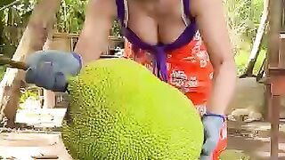 Jackfruit crispy cook recipe and eat _cooking _shorts _shortvideo _food _recipe