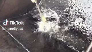 cooking in the excavator