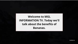 Benefits to eat Bananas
