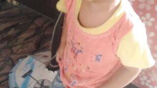 Baby laughing